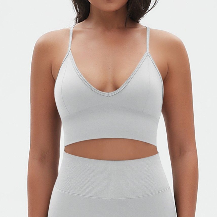 Top Sportivo Seamless con Schiena Scoperta