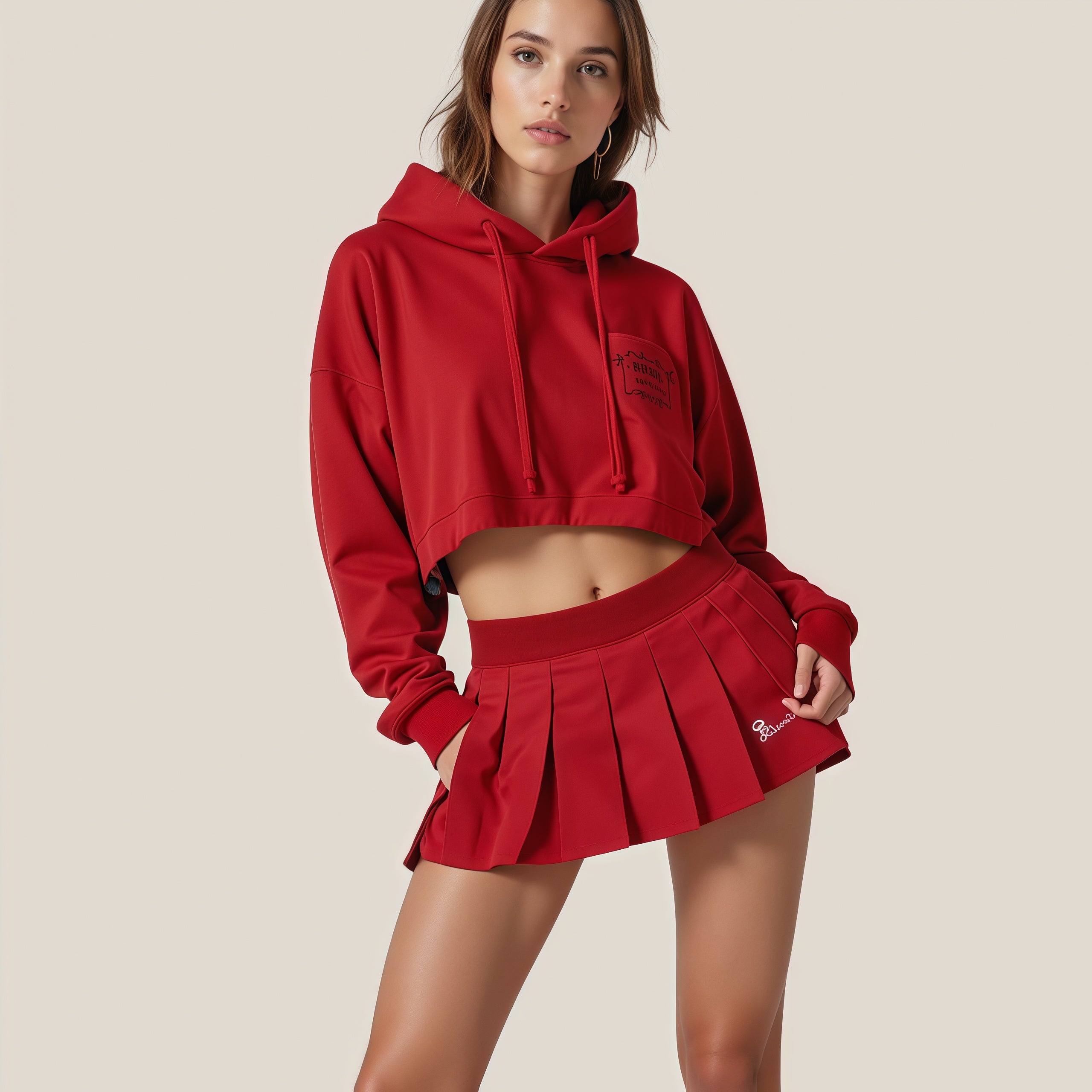 Set Completo Felpa e Gonna – Stile Sportivo con Comfort Impeccabile