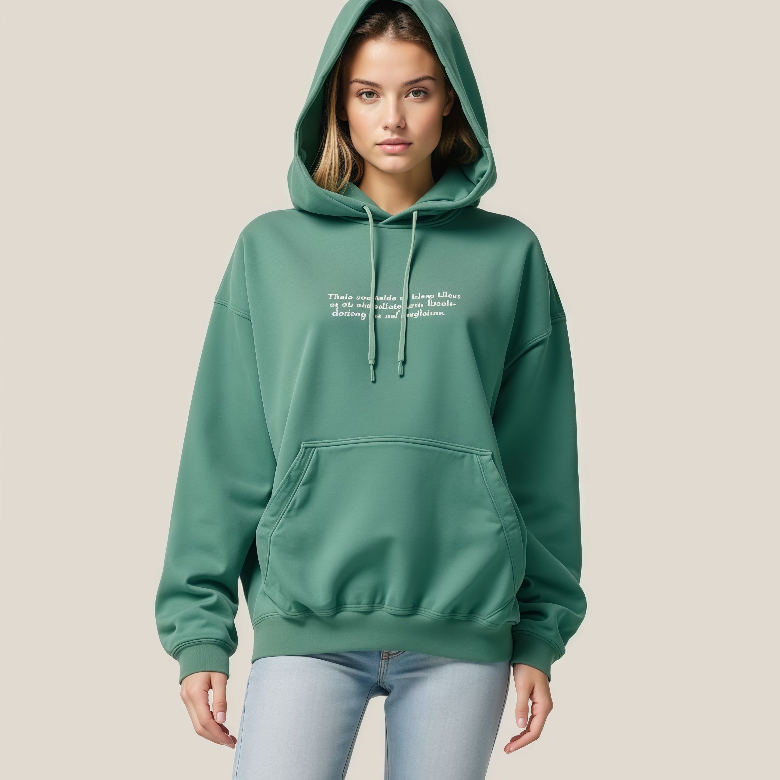 Natural Comfort, Subtle Message: The Forest Green Hoodie