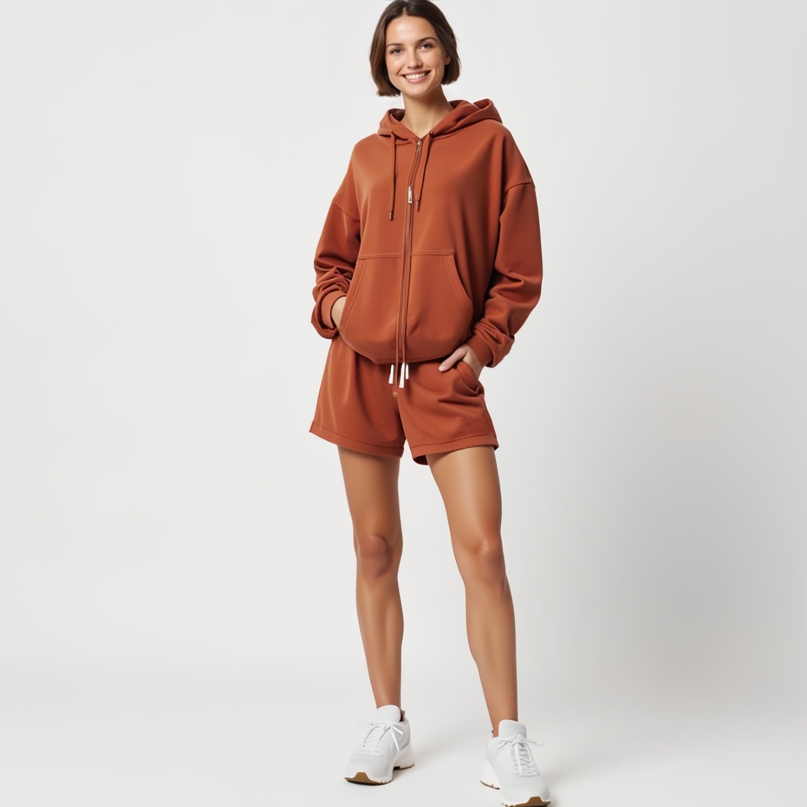 Enveloping Comfort, Unmistakable Style: The Terracotta Sports Set