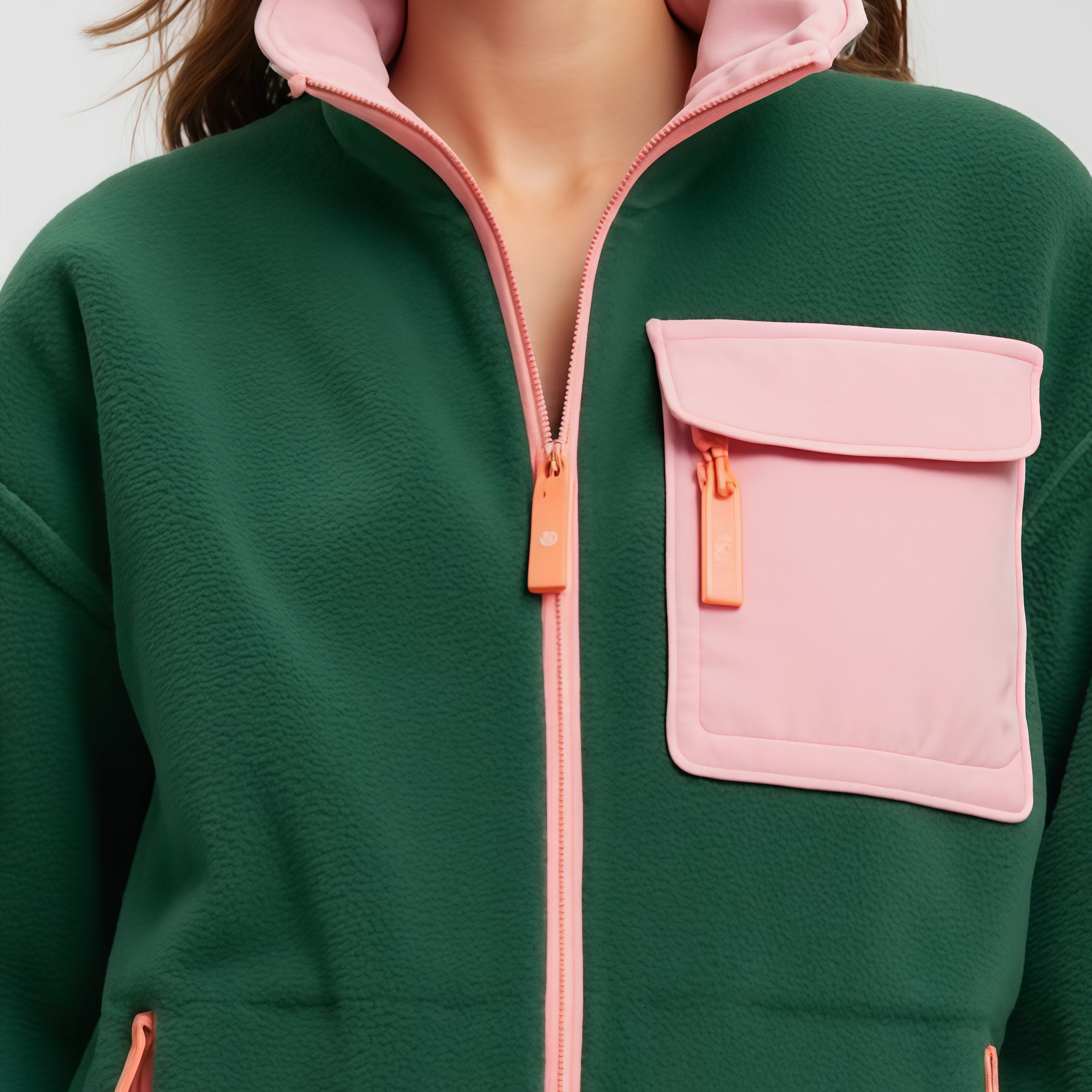 Vibrant Trail: La Giacca "Dynamic Rosé"