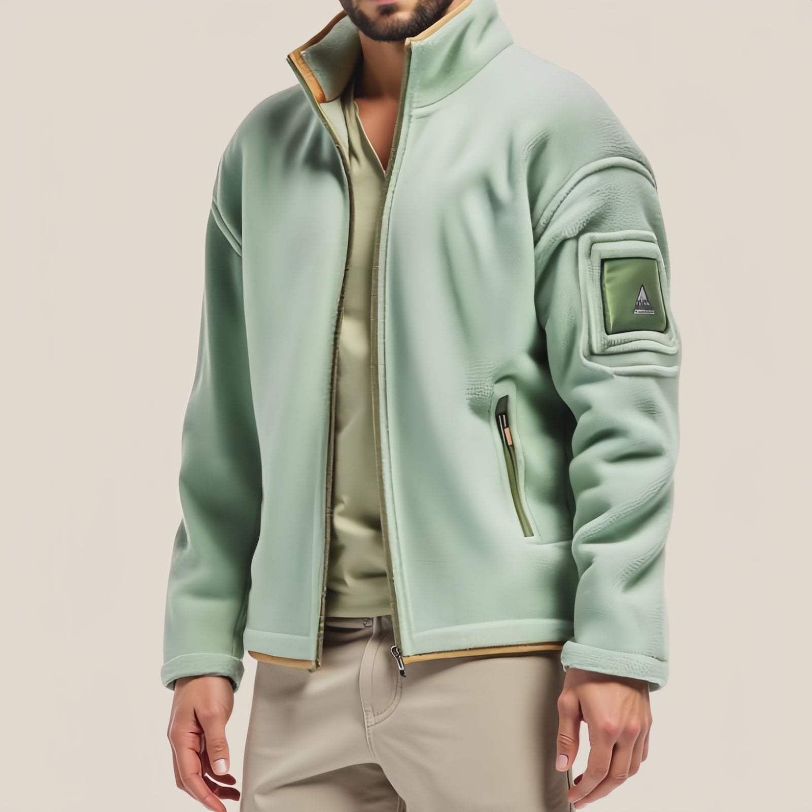 Cozy Knit: The "Azure Embrace" Jacket