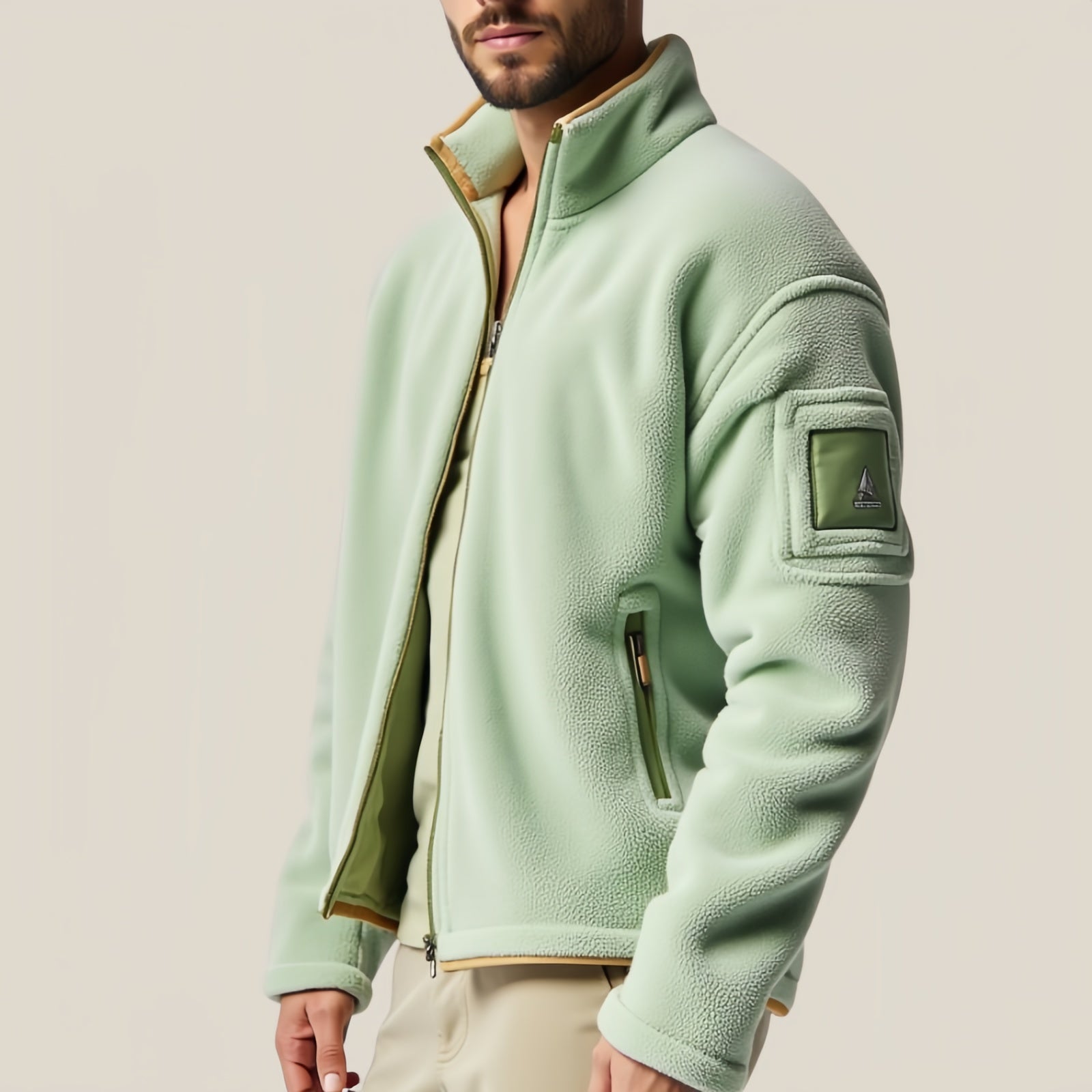 Cozy Knit: The "Azure Embrace" Jacket