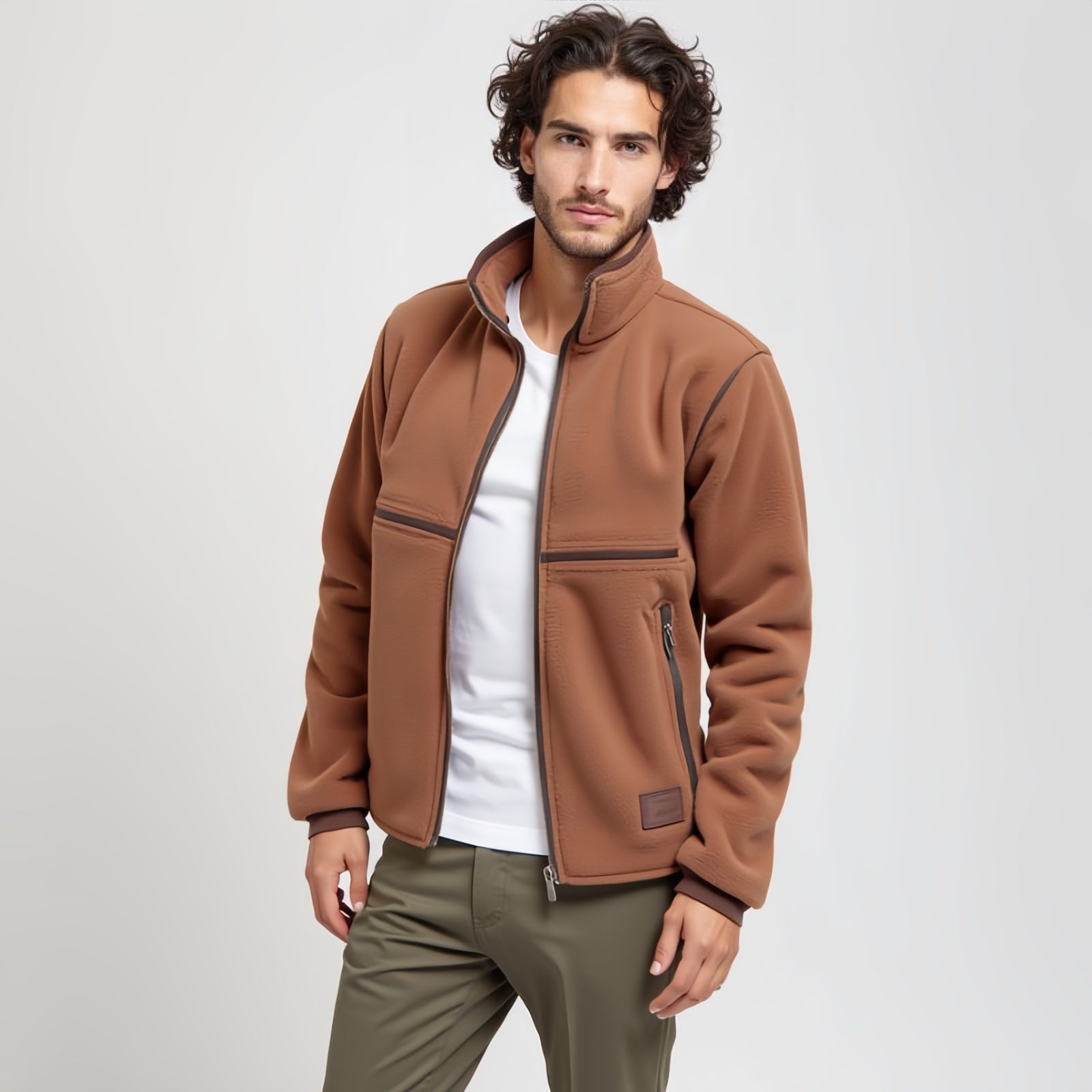 Linea Pulita – Il fleece marrone per ogni stagione