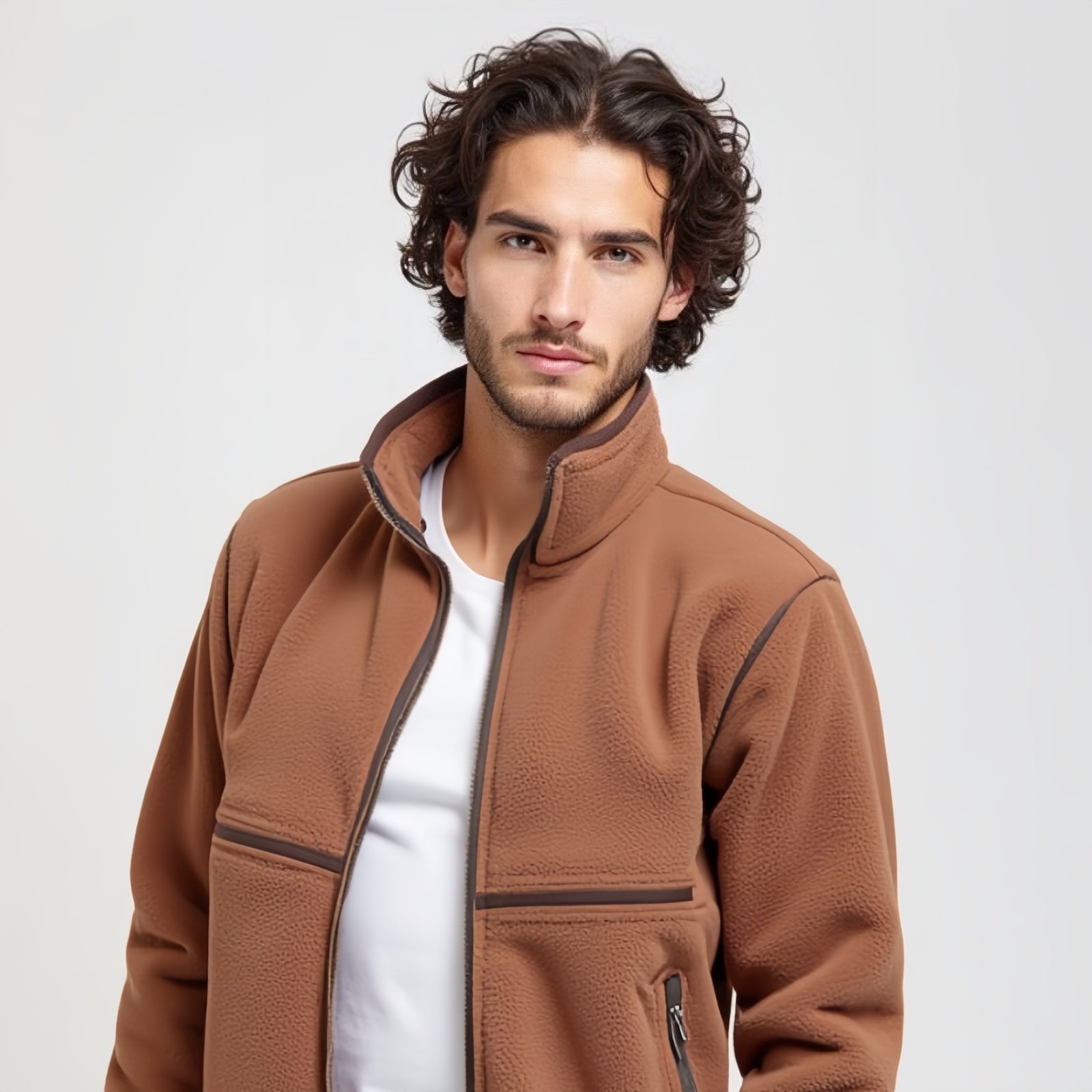 Clean Line – Brown fleece for every season