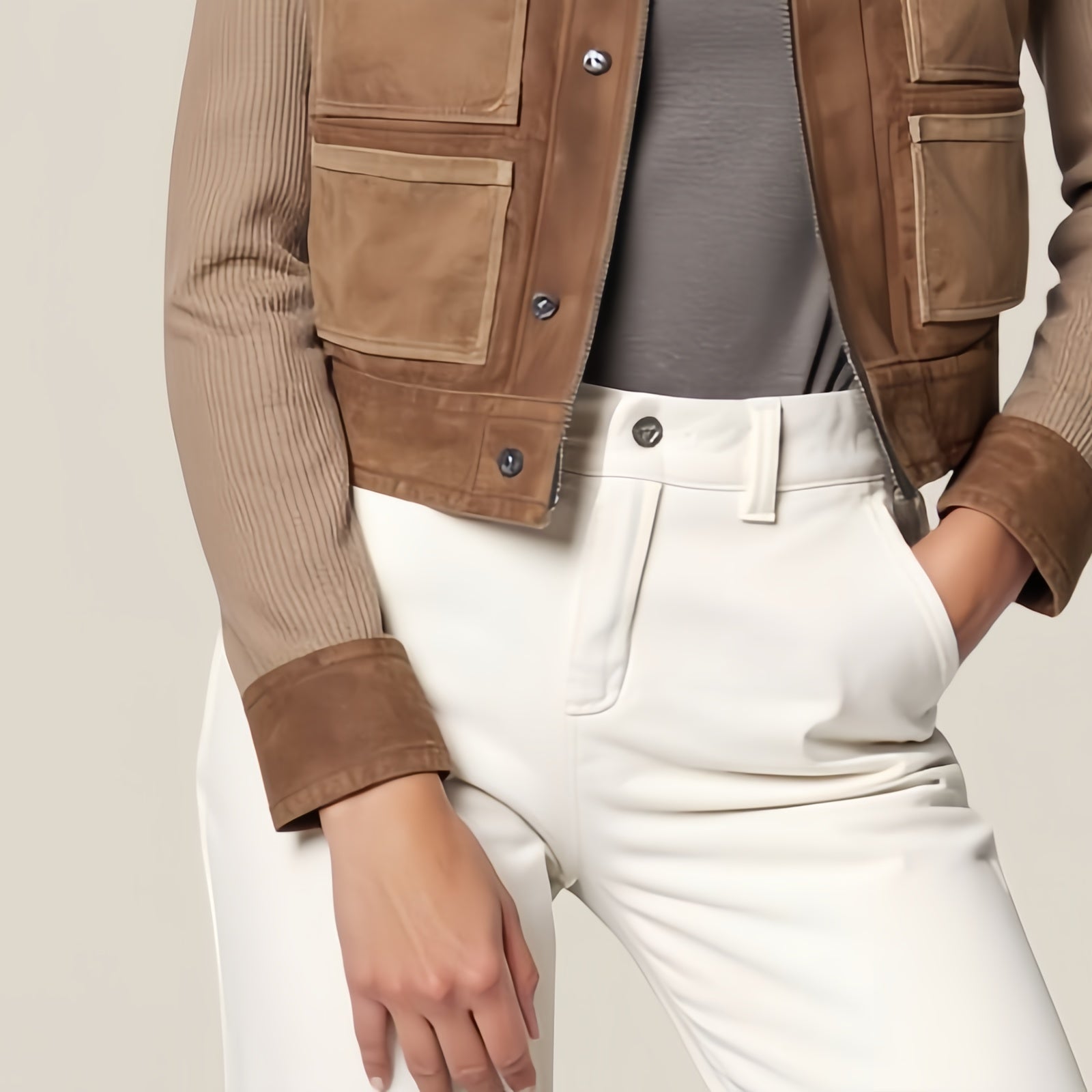 Casual Suede Jacket – Sophistication and Comfort