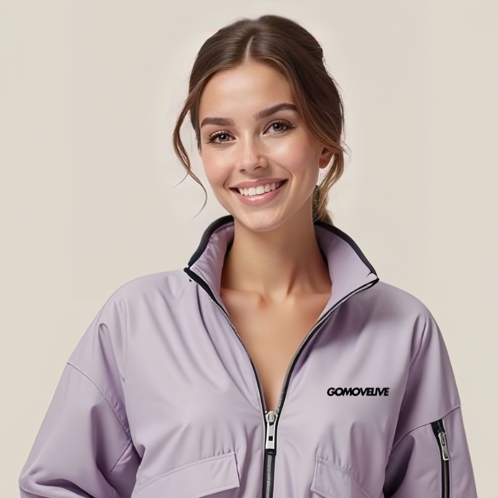 Green and Beige Sports Jacket – Comfort and Style