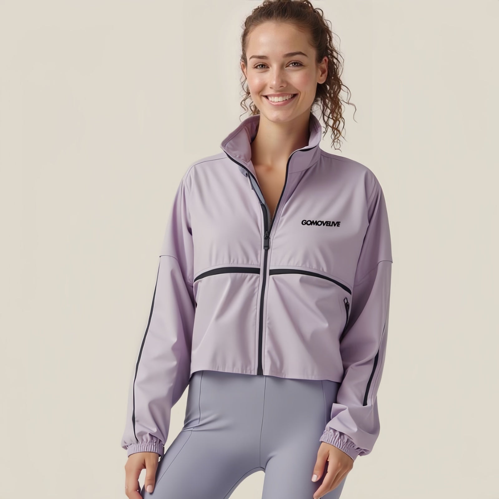 Green and Beige Sports Jacket – Comfort and Style