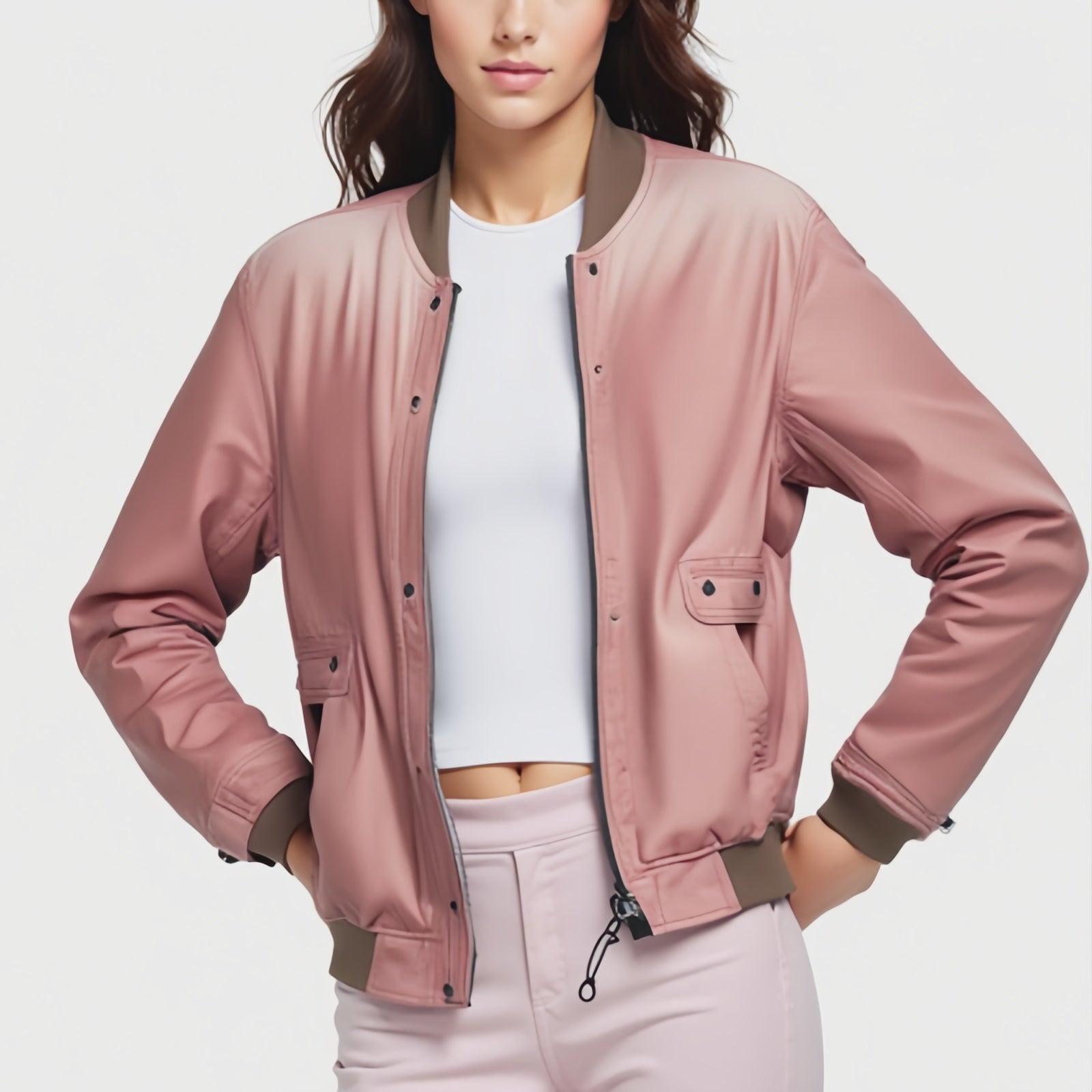 Stile Iconico, Comfort Versatile: La Bomber Rosa Rivisitata