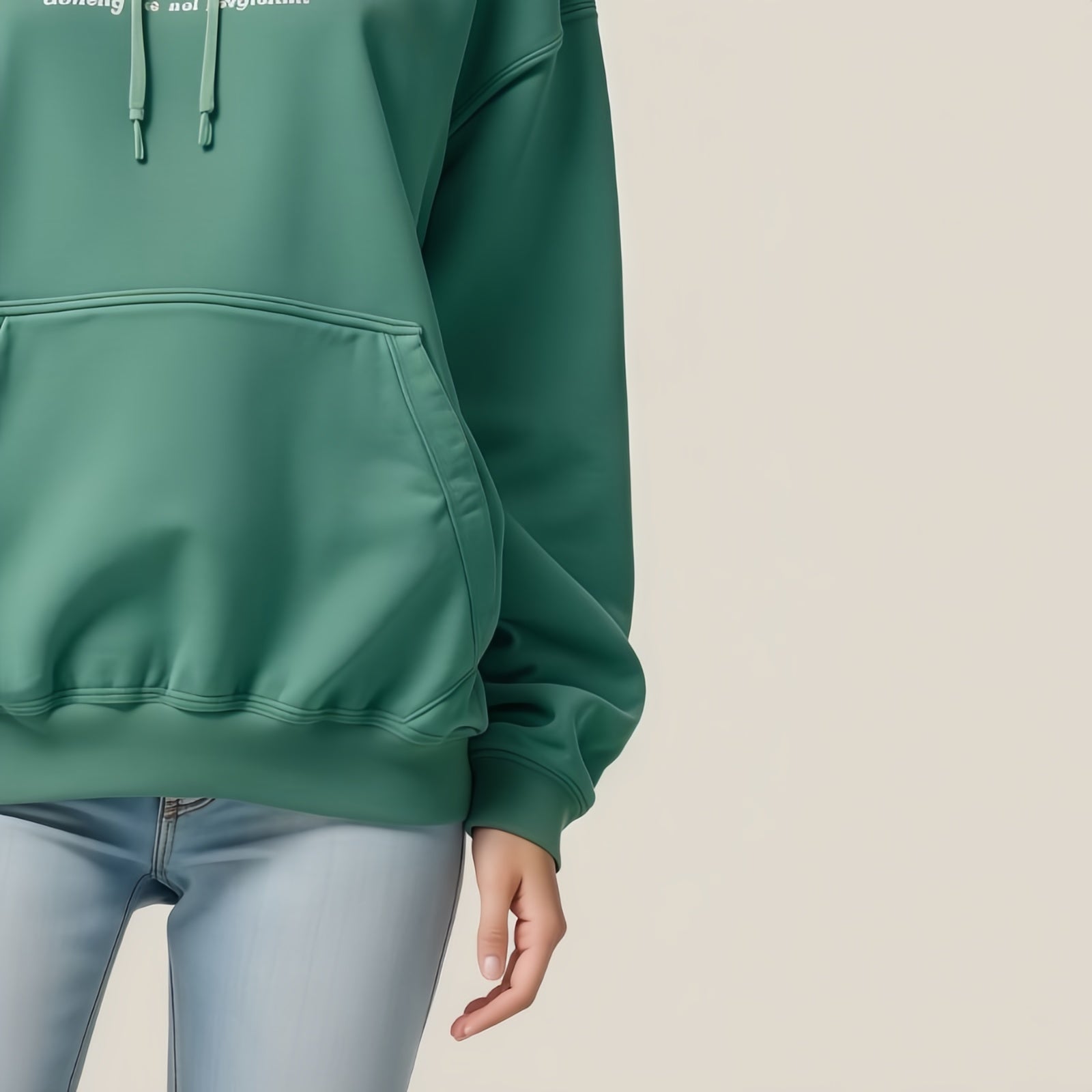 Natural Comfort, Subtle Message: The Forest Green Hoodie