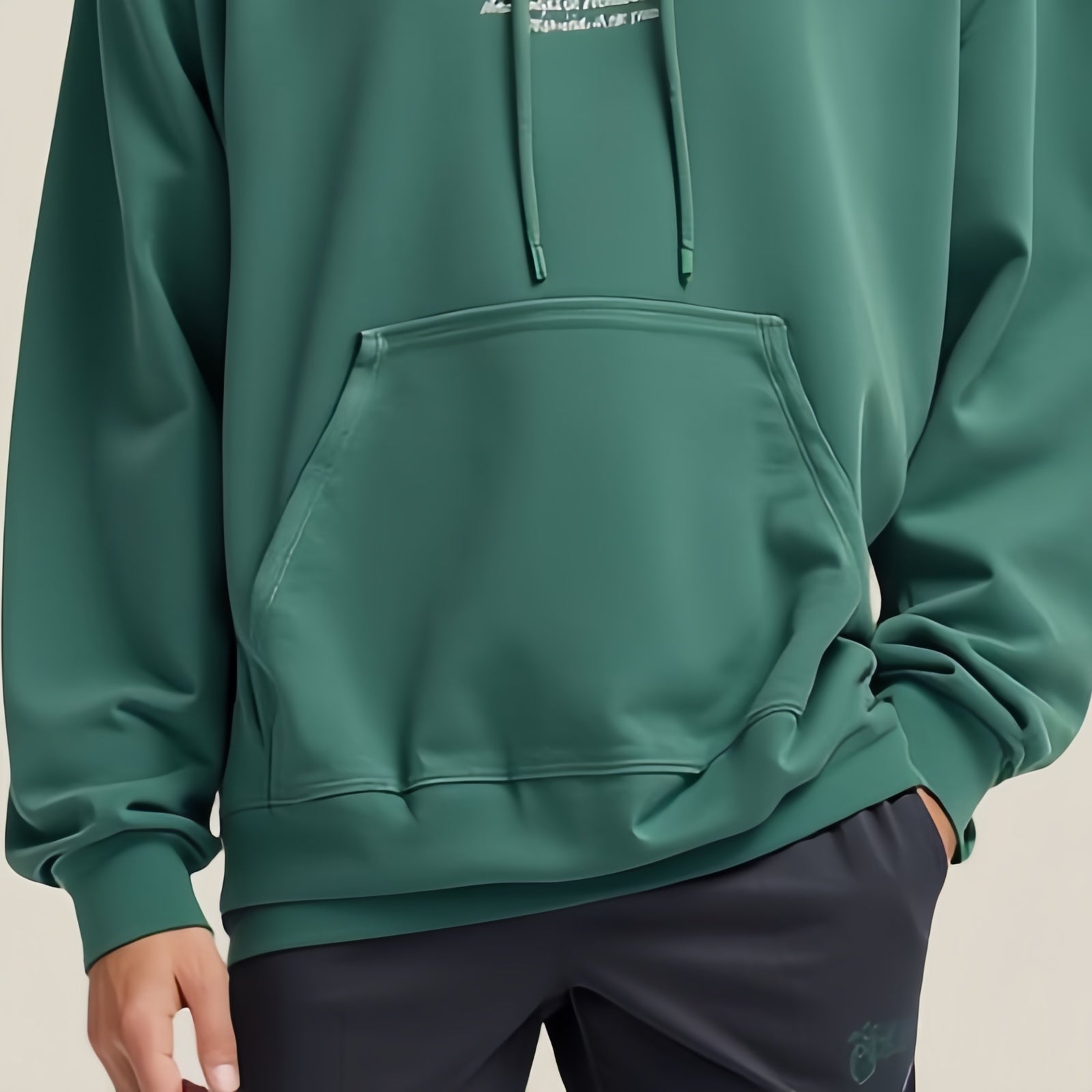 La Felpa con Cappuccio Verde Bosco