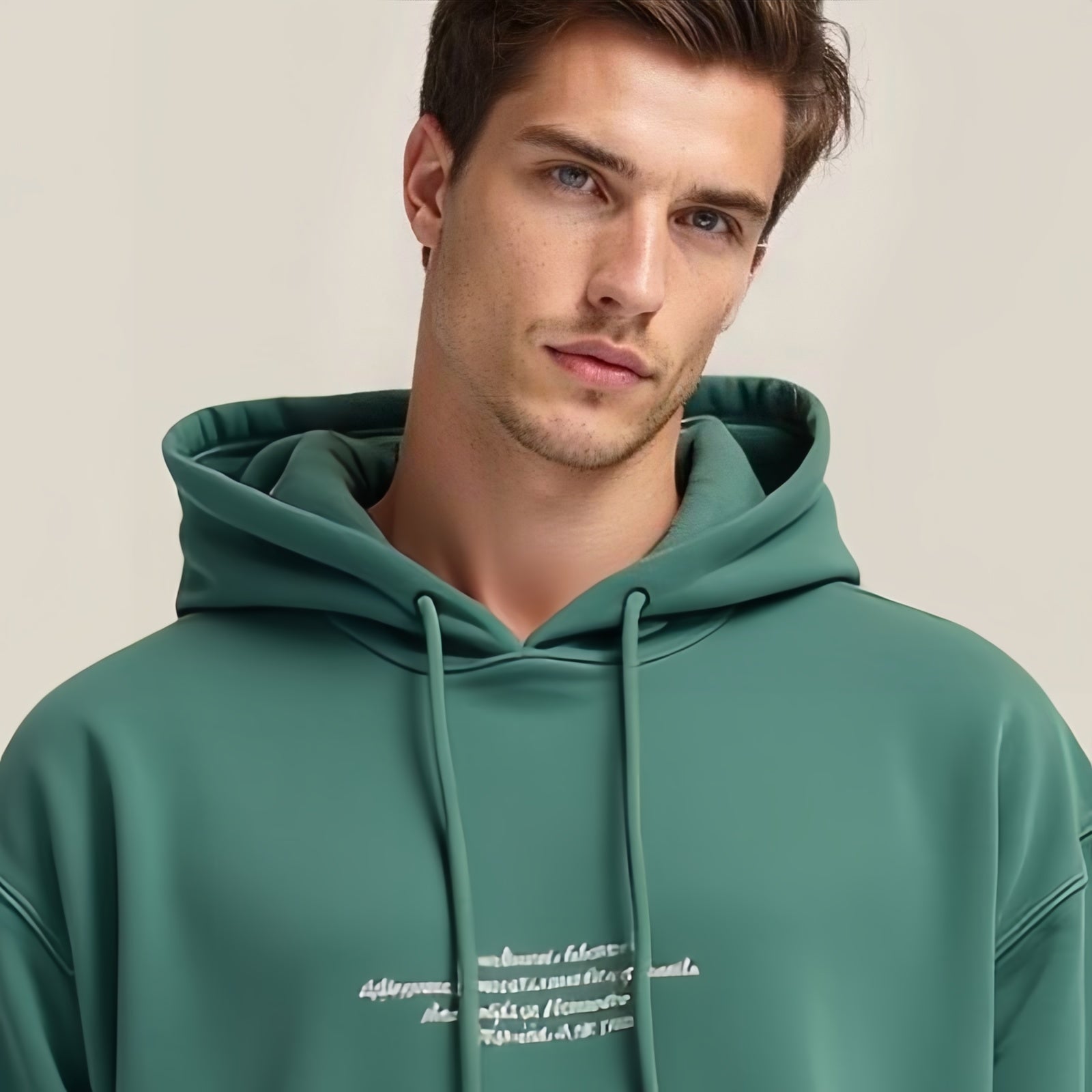 La Felpa con Cappuccio Verde Bosco
