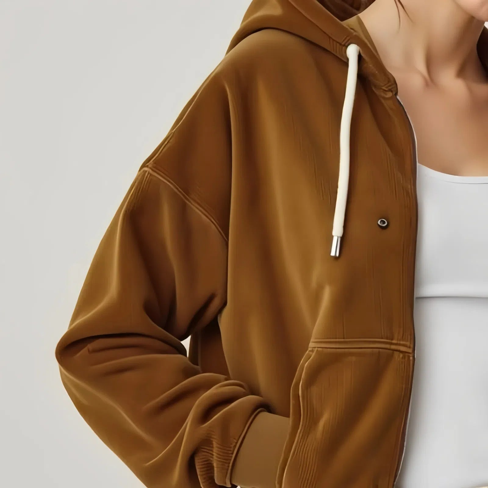 Urban Comfort Elegance: The "Velvet Luxe" Corduroy Sweatshirt