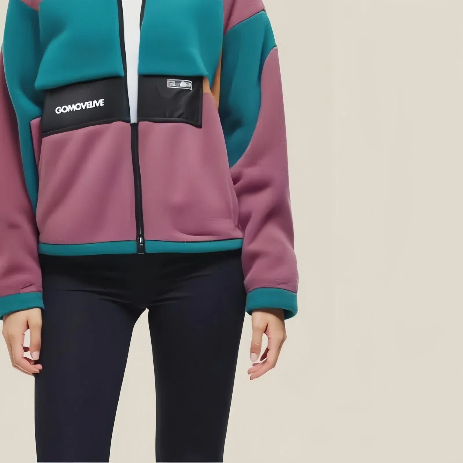 Stand out in the Explorer Color Block Fleece Jacket