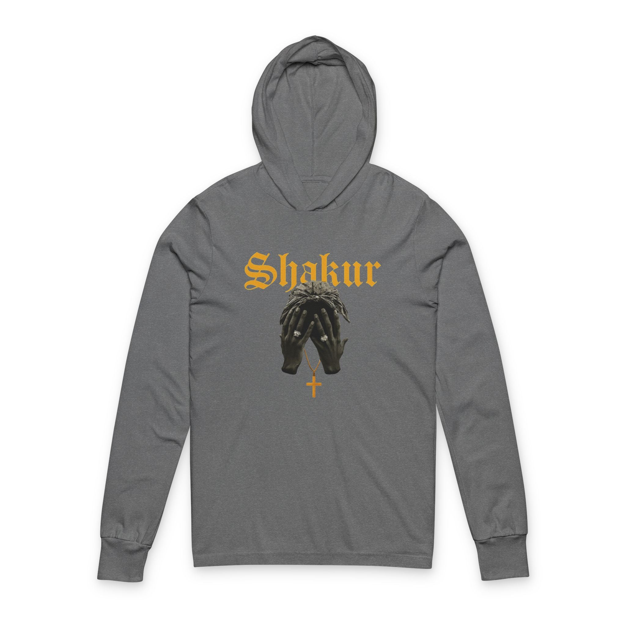 La unisex hooded long sleeve tee per ogni occasione