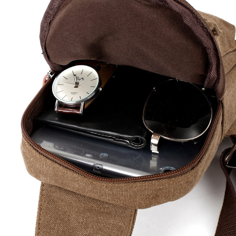 Korean Style Men's Crossbody Bag - Minimalist Elegance and Functionality