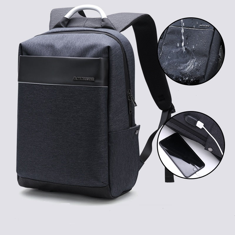 Stylish Men's Laptop Backpack - European Style and Advanced Functionality