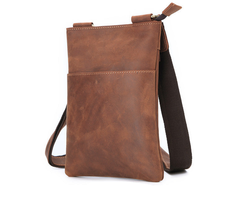 Men's Leather Shoulder Bag - Elegance and Functionality for Urban Style