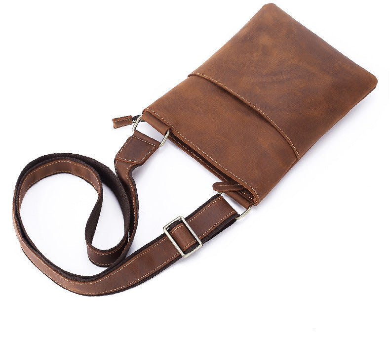 Men's Leather Shoulder Bag - Elegance and Functionality for Urban Style