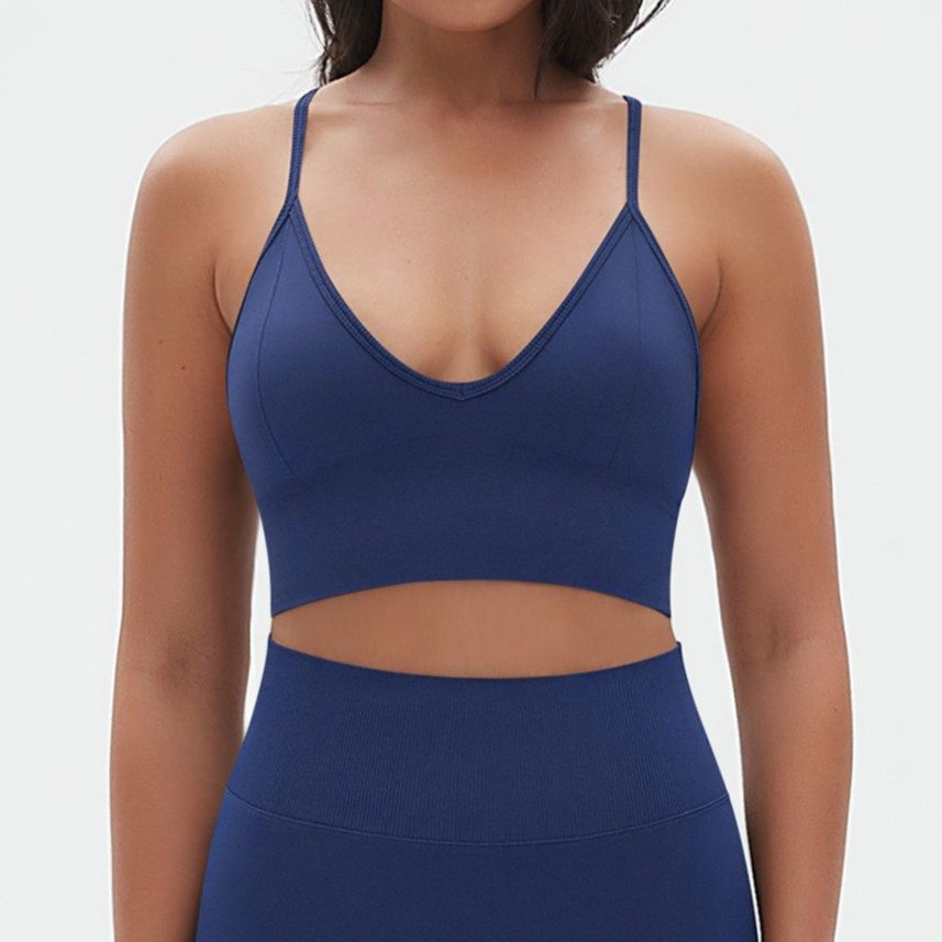 Top Sportivo Seamless con Schiena Scoperta