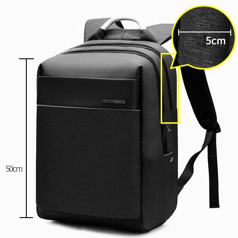 Stylish Men's Laptop Backpack - European Style and Advanced Functionality