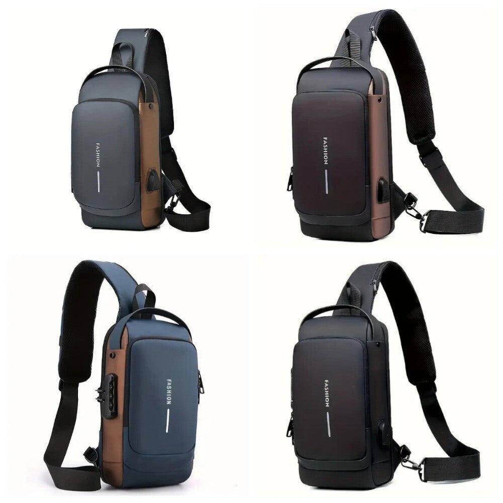 Waterproof and Anti-Theft Chest Backpack for Motorcyclists