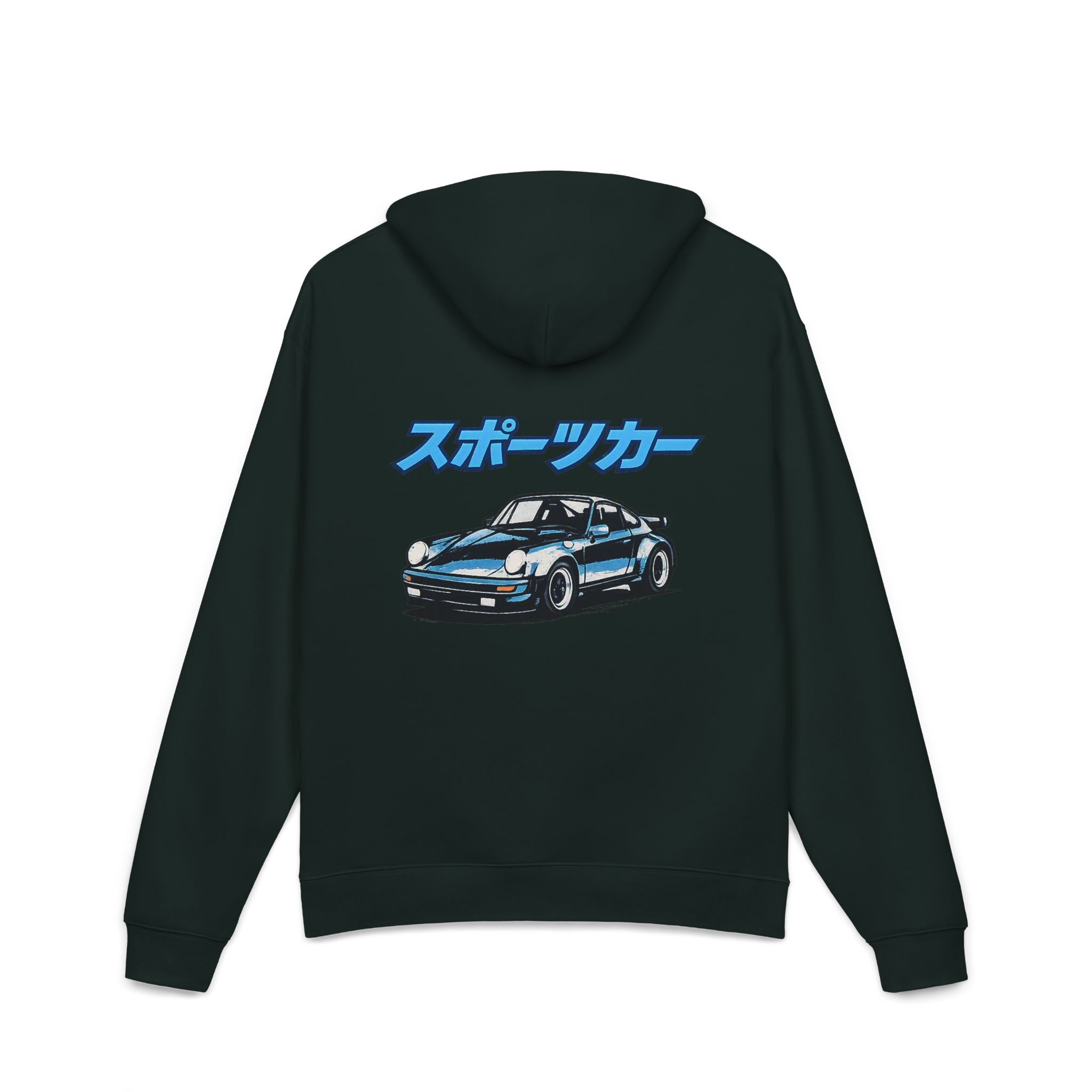 Sportscar Hoodie — Retro Japanese Racing Car Graphic