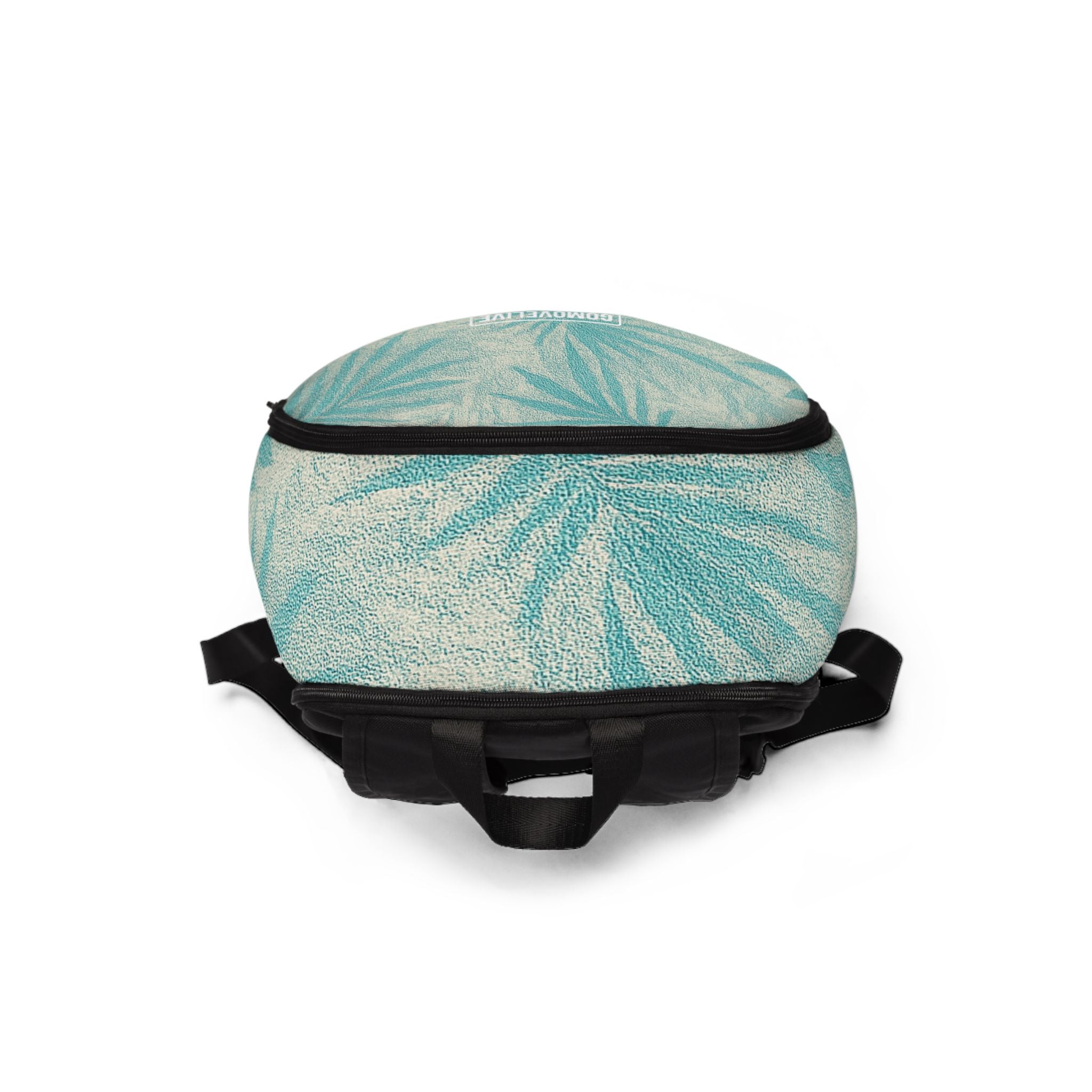 Zaino Unisex con Stampa Foglie Tropicali