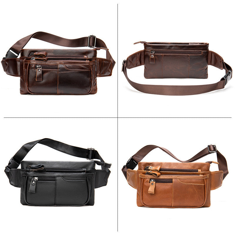 Sac bandoulière sport en cuir véritable - Style et fonctionnalité intemporels