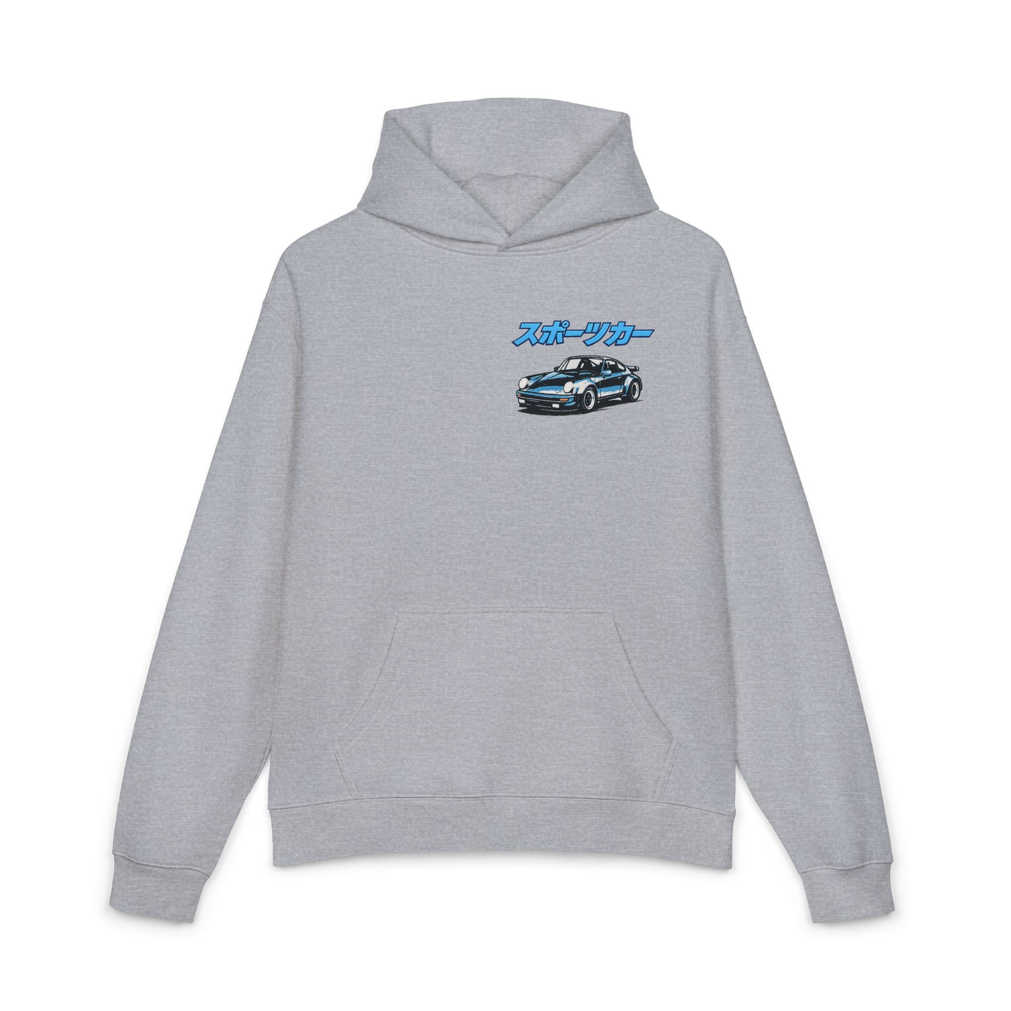 Sportscar Hoodie — Retro Japanese Racing Car Graphic