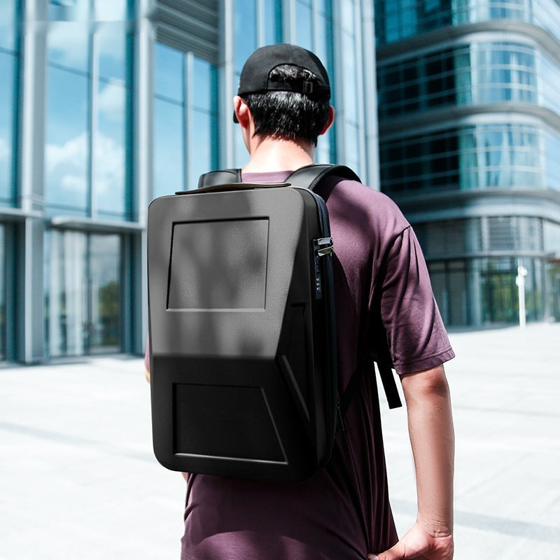Borsello Zaino Uomo con Guscio Rigido - Eleganza Tech e Protezione Totale