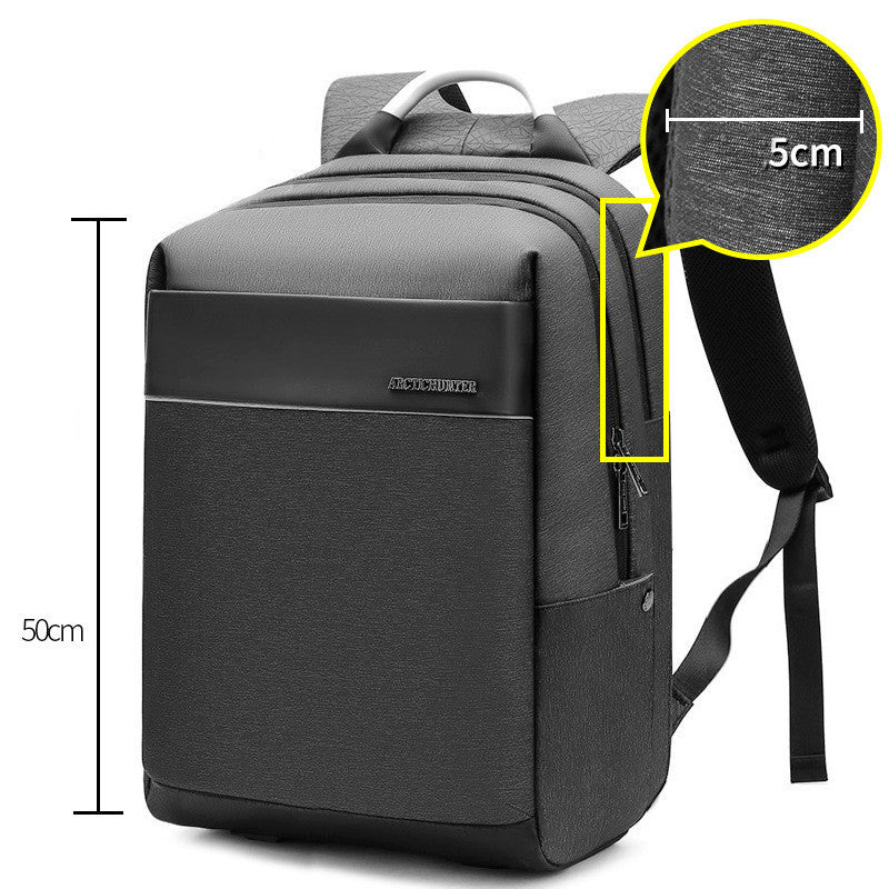 Stylish Men's Laptop Backpack - European Style and Advanced Functionality