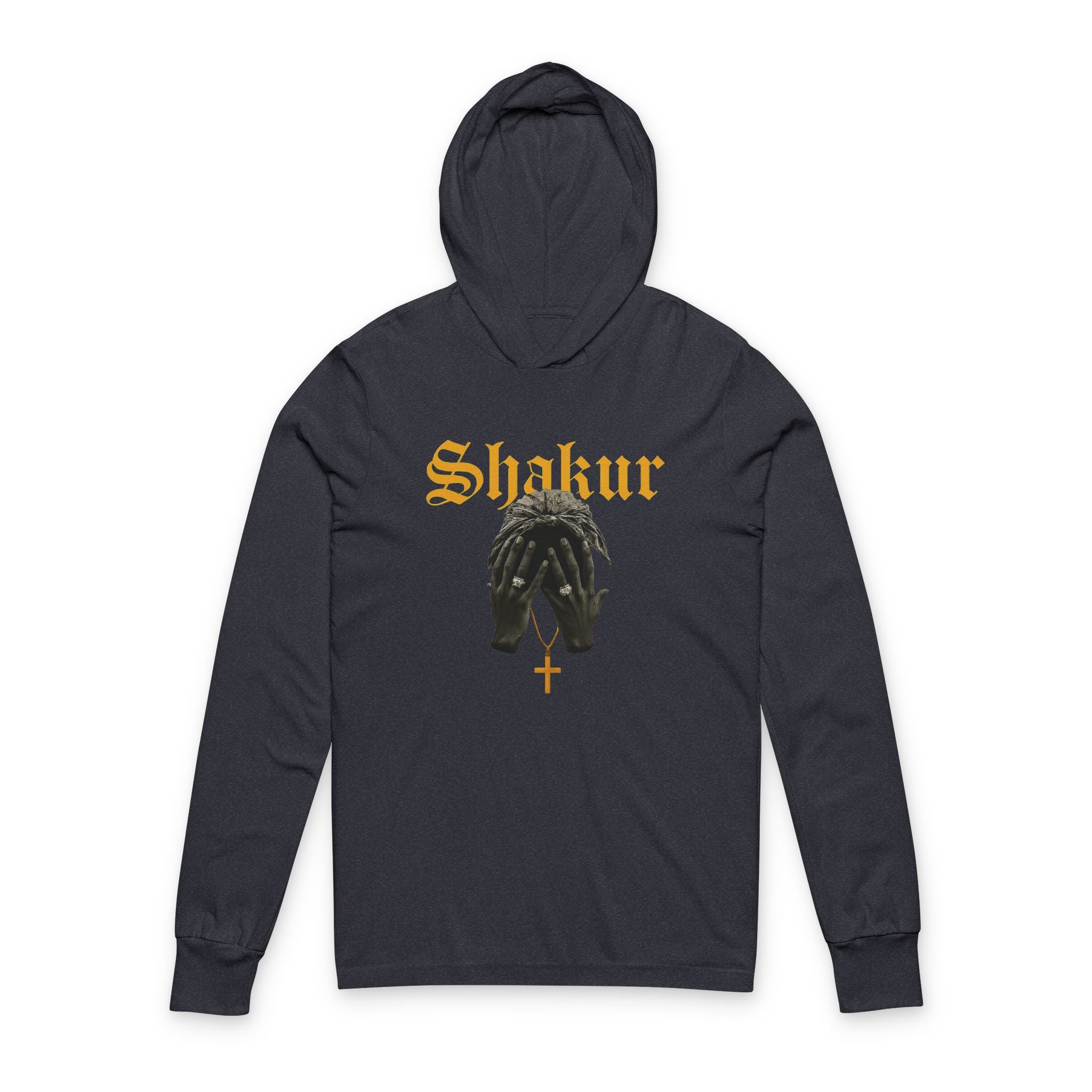 La unisex hooded long sleeve tee per ogni occasione