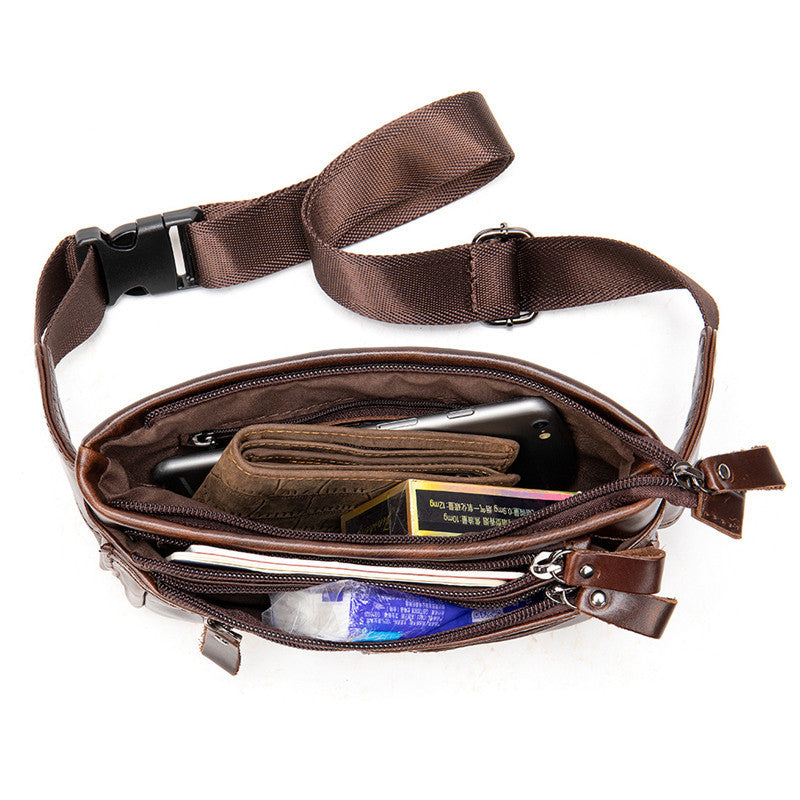 Sac bandoulière sport en cuir véritable - Style et fonctionnalité intemporels