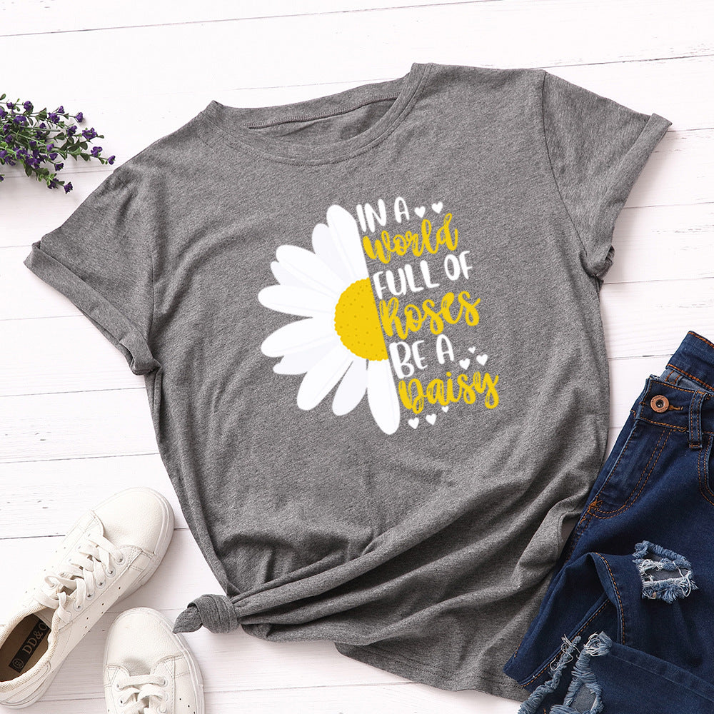 T‑Shirt Donna Loose-Fit a Girocollo: Stile e Libertà