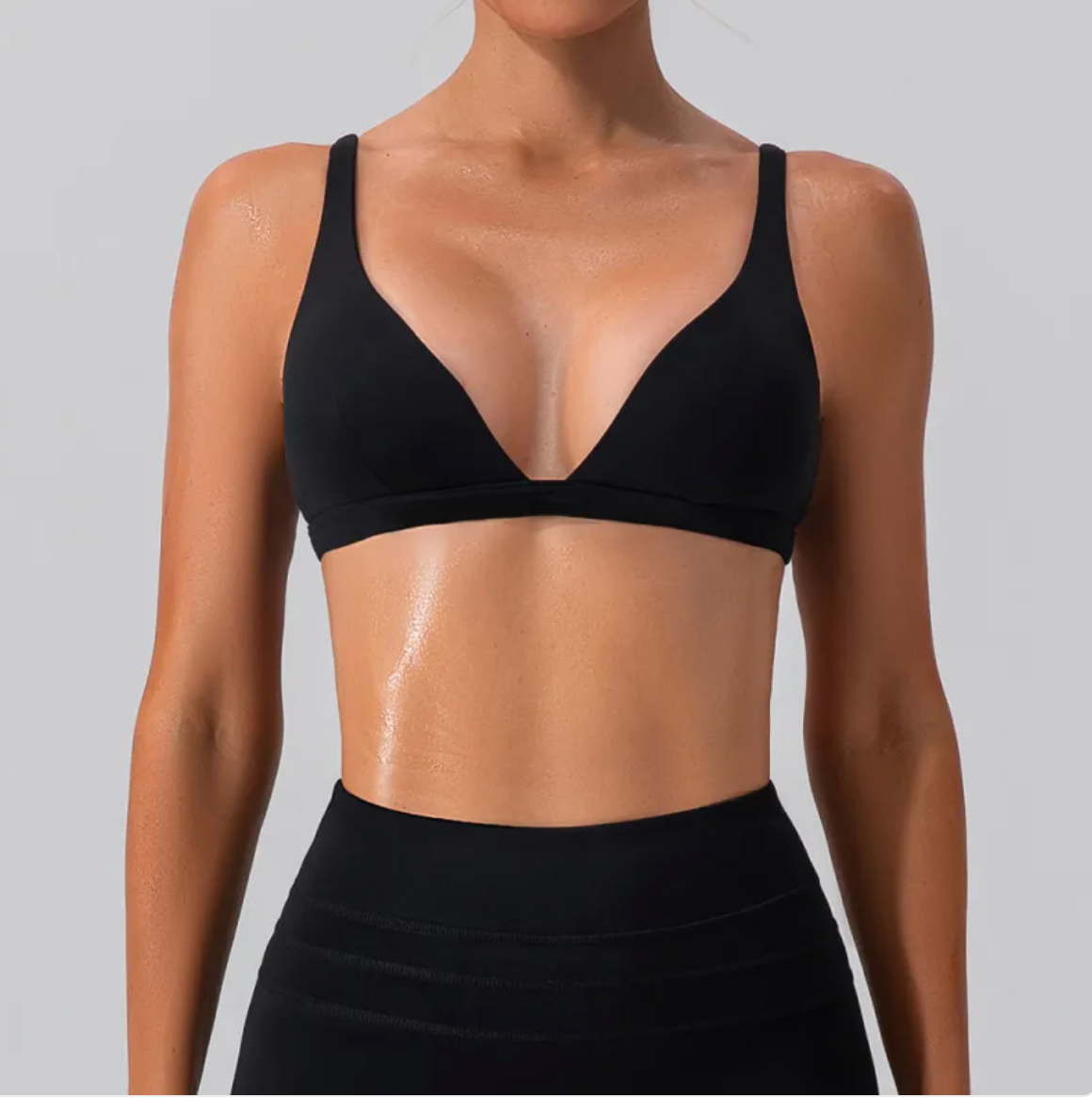 Nude Feel Shockproof Yoga Bra – Sports Vest aderente