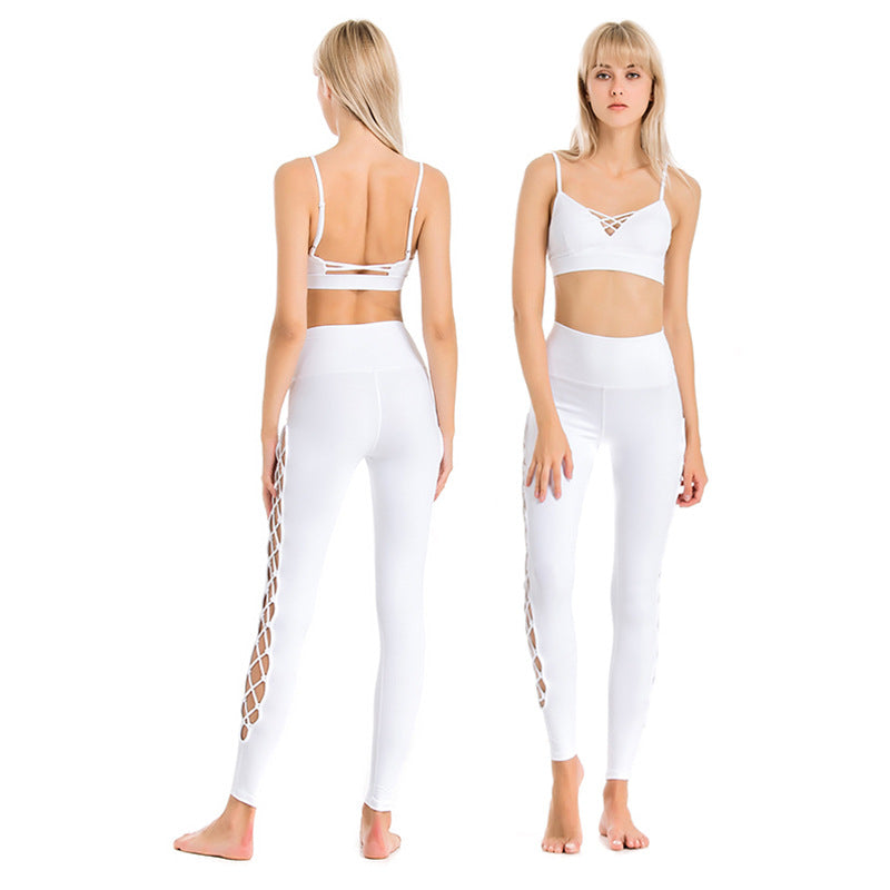 Set Yoga Premium: Reggiseno "Beautiful Back" & Leggings Super Elastici