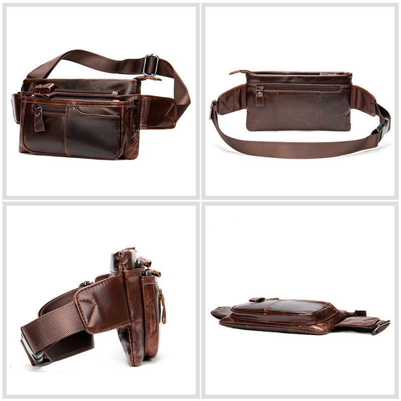 Sac bandoulière sport en cuir véritable - Style et fonctionnalité intemporels