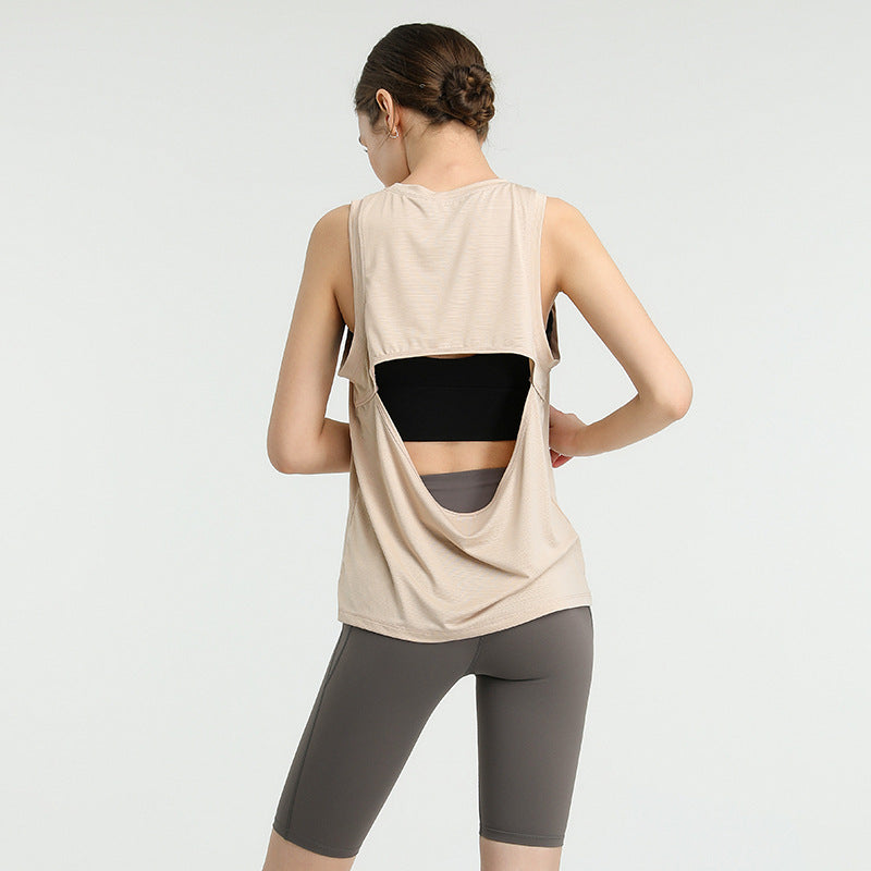 Loose Sports Vest for Women - Quick-Drying Yoga Top