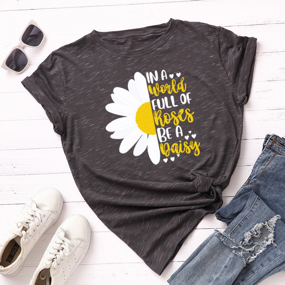 T‑Shirt Donna Loose-Fit a Girocollo: Stile e Libertà