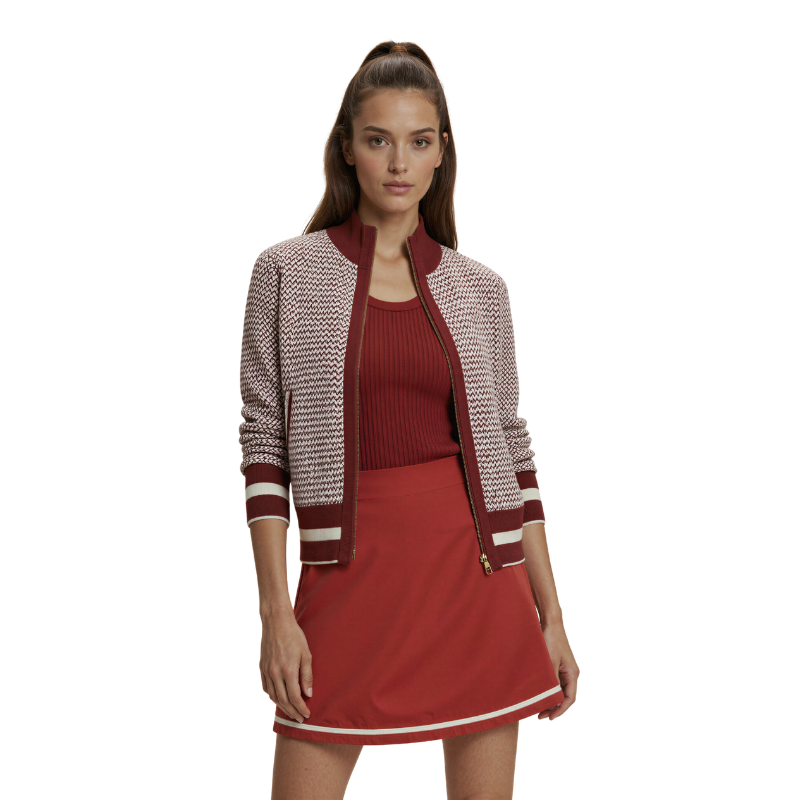 Sprint Rosso – Technical sports set with jacket, top and skirt