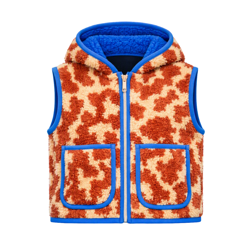 Gilet in Pile Sherpa e Fleece