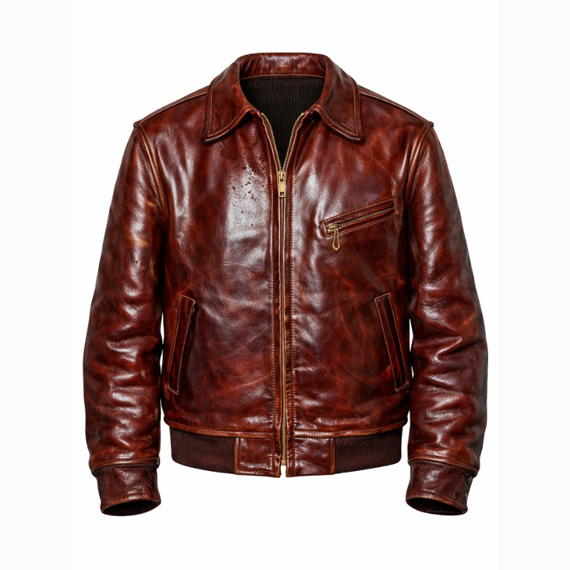 Giacca in Pelle Vintage