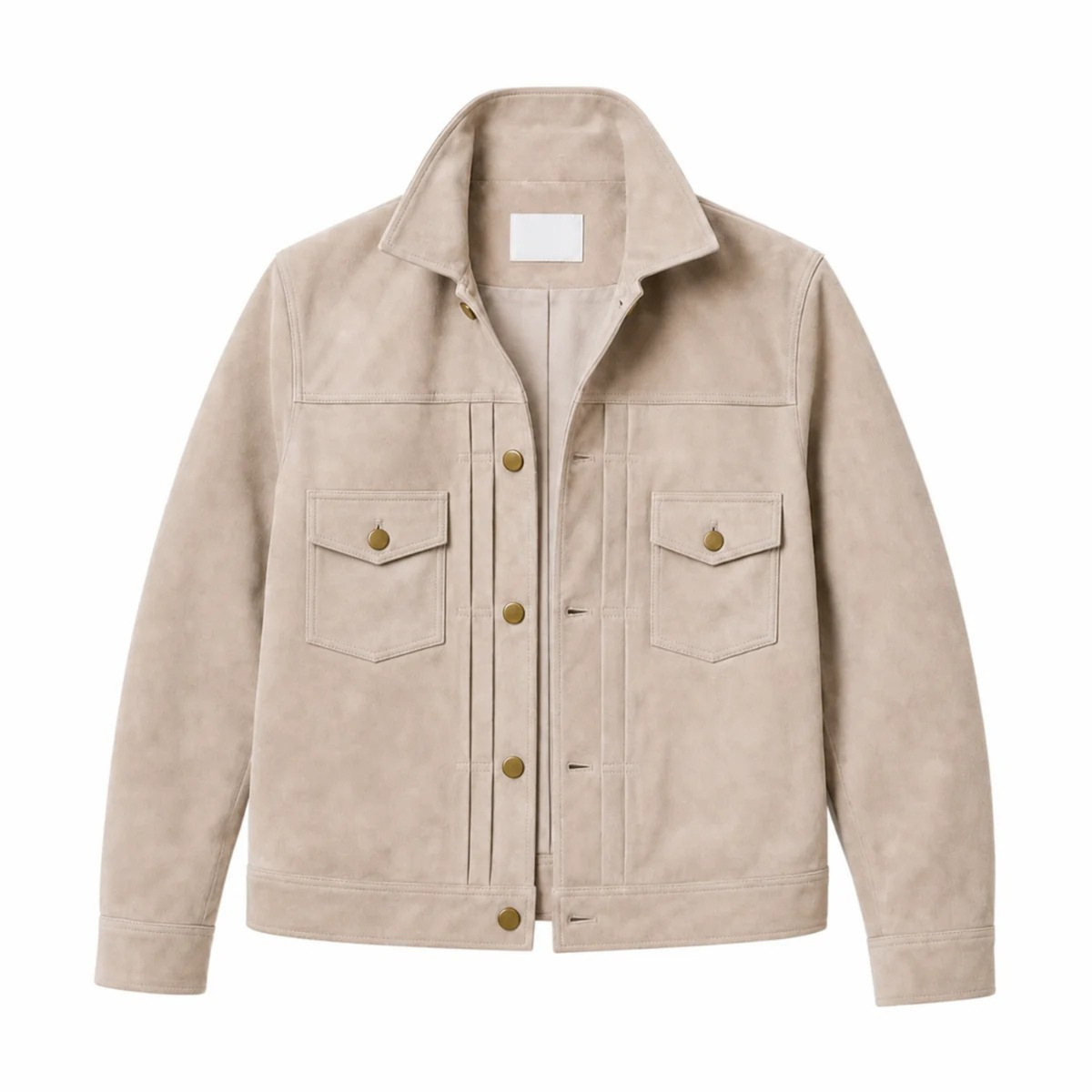 Giacca in Suede Beige