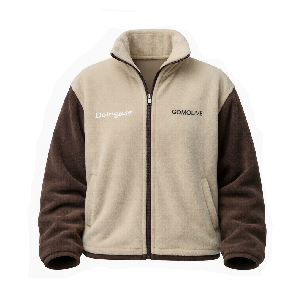 Multi-Pocket Fleece Bomber Jacket: Utilitarian Style and Winter Comfort