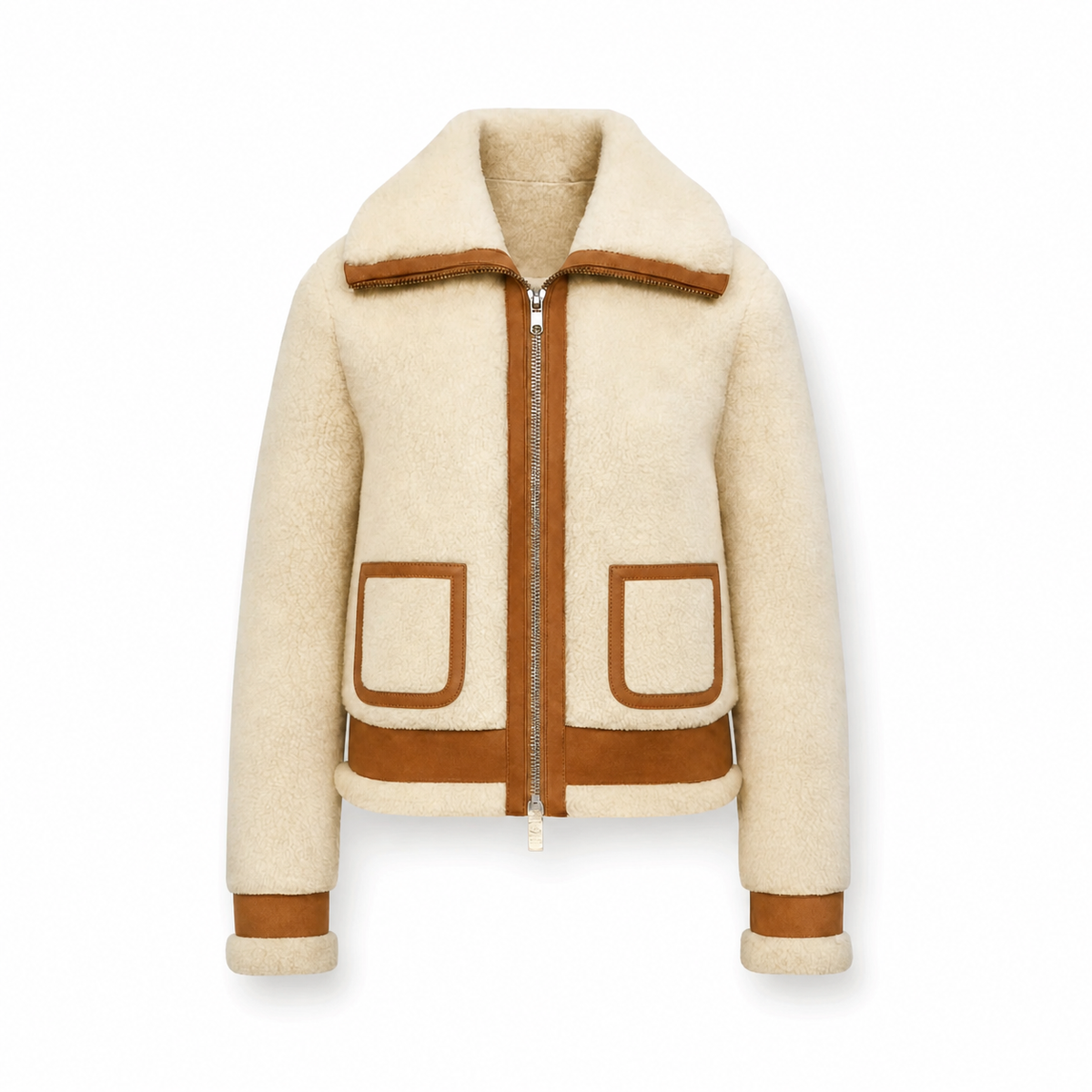 Giacca Aviatore in Lana Merino e Suede