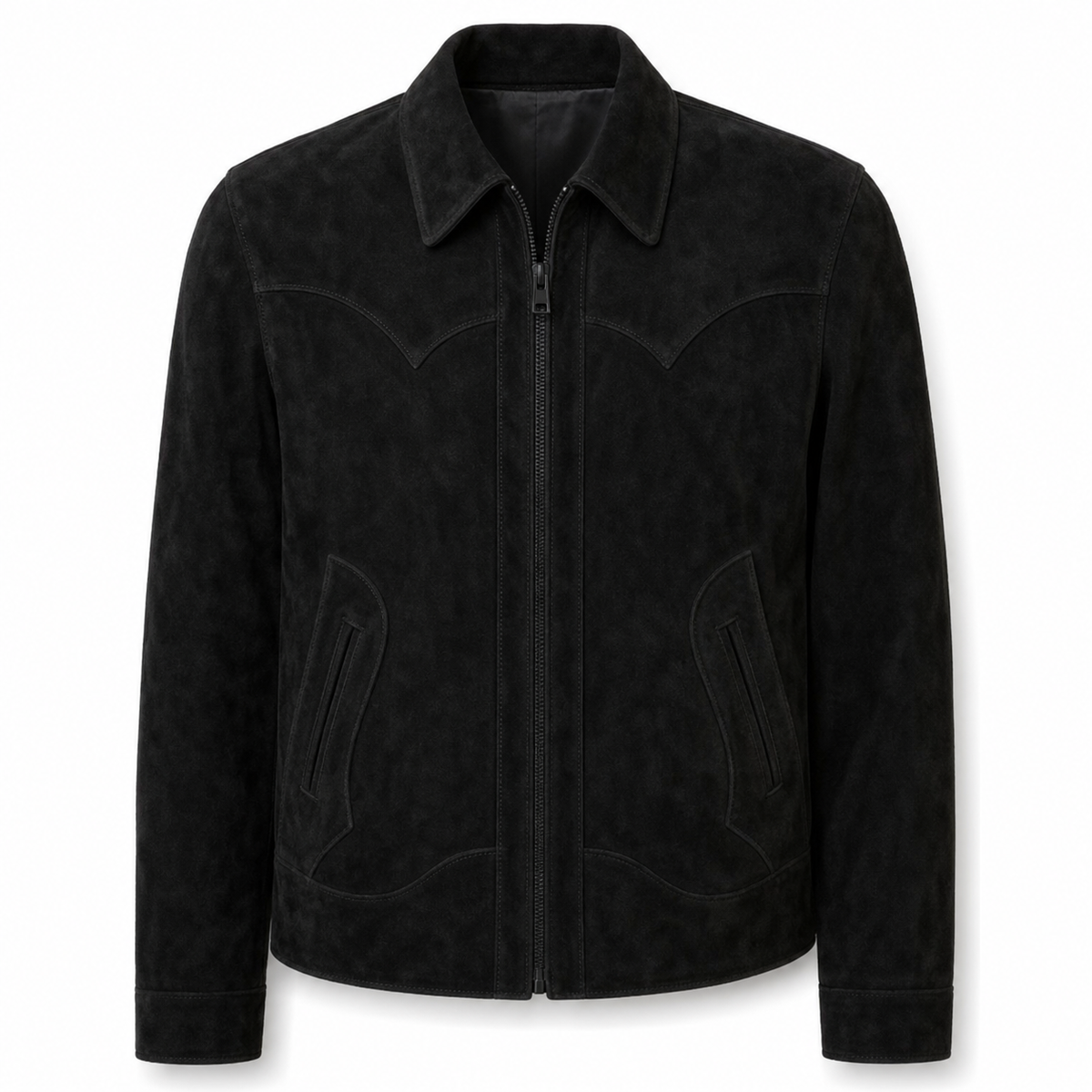 “Rebel Checkpoint” – Varsity leather with checker print and sporty construction