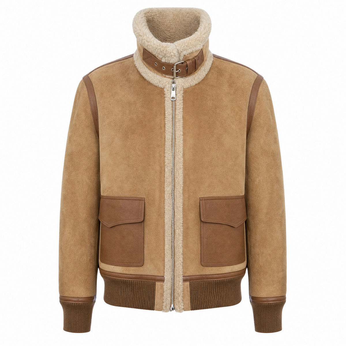 “Skyburn Heritage” – Suede Aviator with Shearling