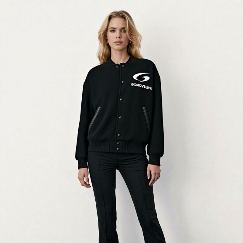 GOMOVELIVE VARSITY JACKET – Potenza minimalista