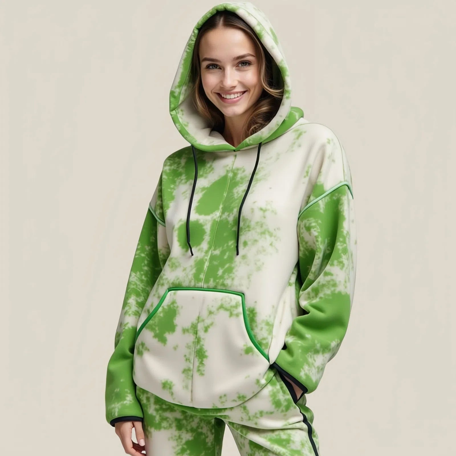 Green Wave Tie-Dye Set – Energia e comfort in movimento